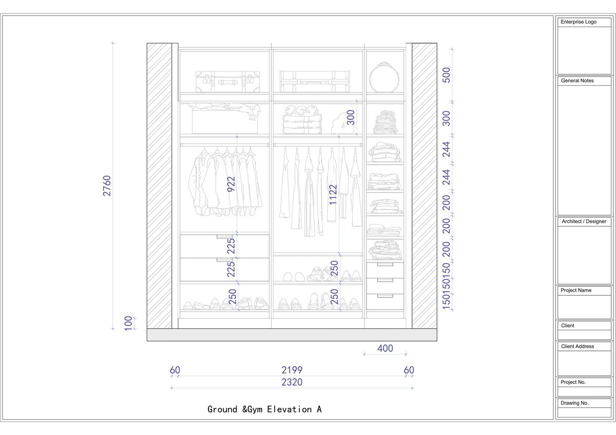 Ground floor elevation architectural drawing showing room layout with dimensions and measurements in feet