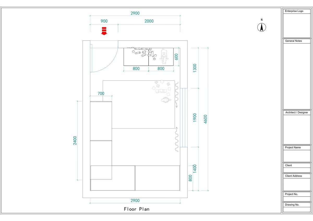 Architectural floor plan with room layouts, dimensions, and measurements displayed in a technical blueprint format